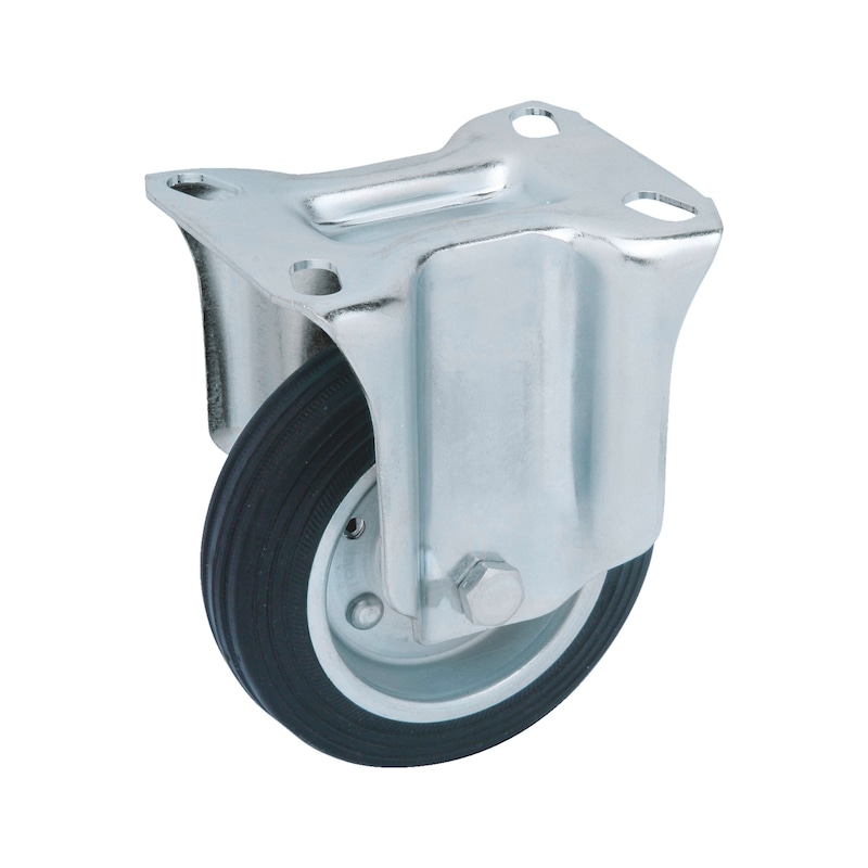 Roulette fixe - résistante et silencieuse pour sols délicats