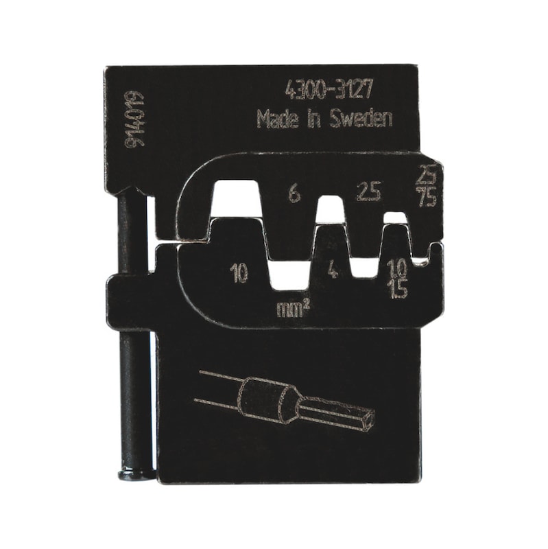 Matrice pour pince à sertir pour 0,25-10 mm² et 16-25 mm²