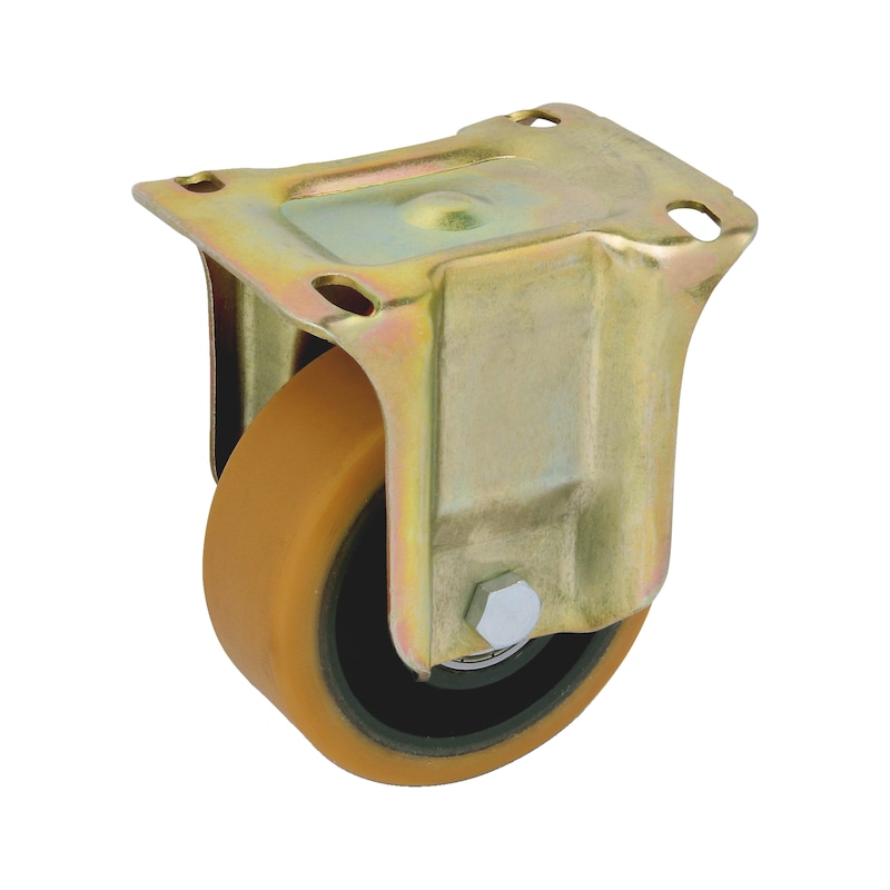 Roulette fixe à usage intensif en polyuréthane