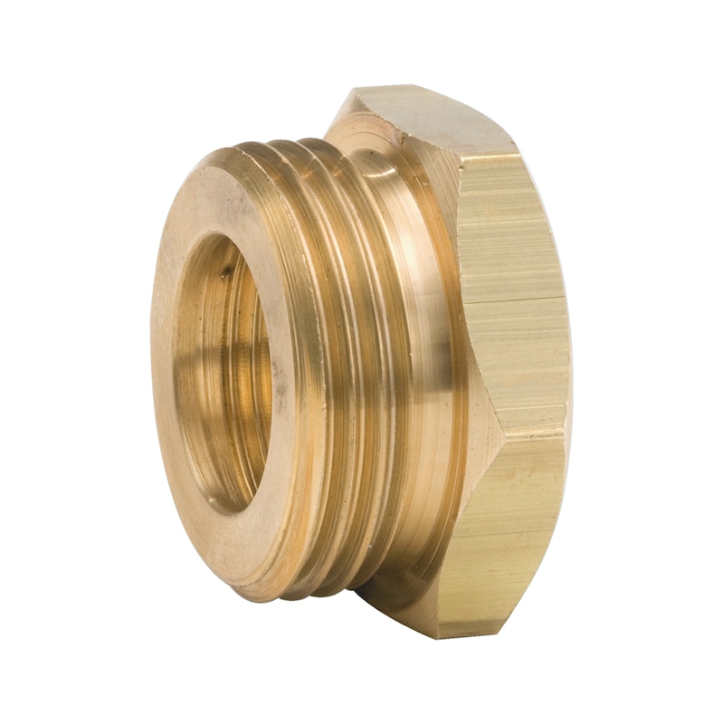 Riduttore In Ottone 6 Sezioni - Maschio 15/21, Femmina 12/17, Per Impianti Idraulici - Foto 4