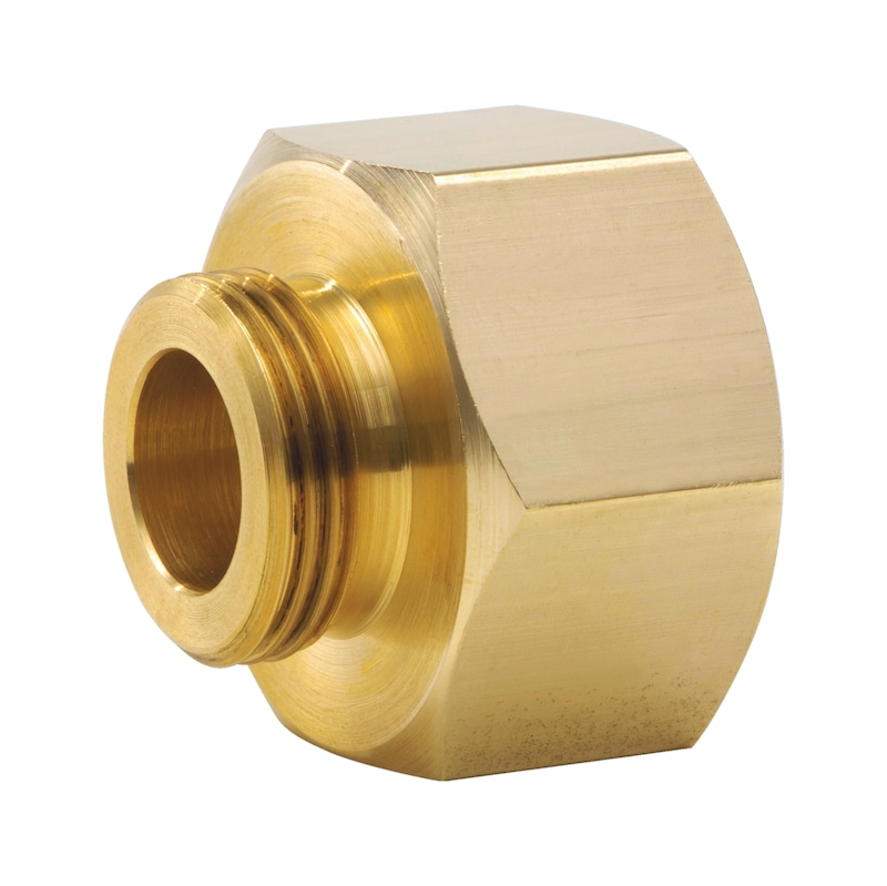Reducer piece, FTxMT, brass