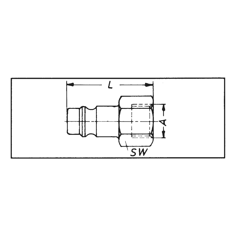 นิปเปิ้ลเกลียวตัวเมียแบบเสียบเข้า - นิปเปิ้ลต่อลมเกลียวใน ทองเหลือง
