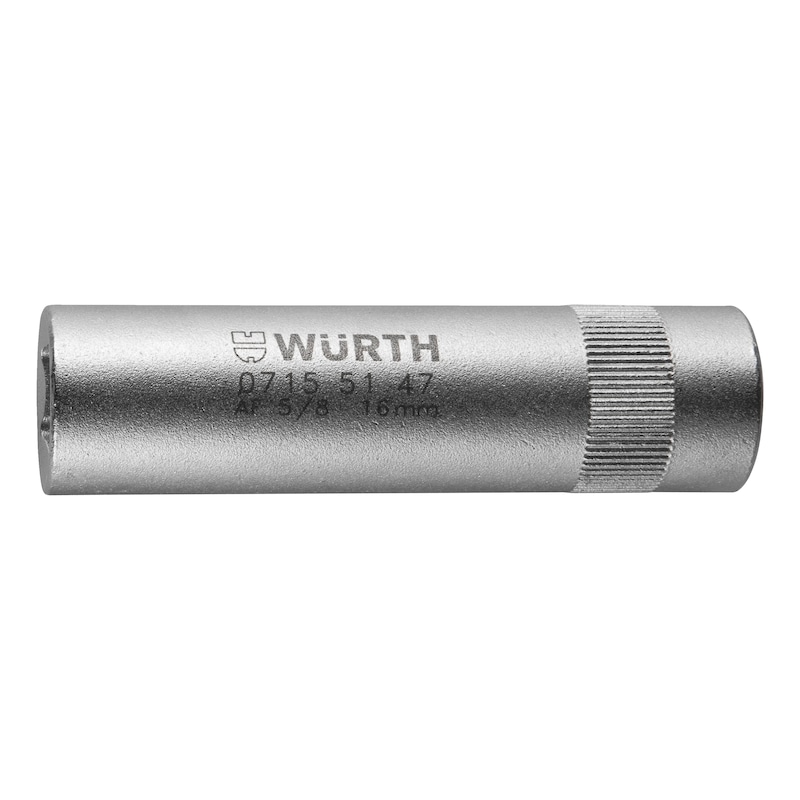 Zündkerzen-Stecknuss 3/8 Zoll – 16mm Für Auto & Motorrad, Matt Verchromt Zündkerzen-Stecknuss 3/8 Zoll – 16mm Für Auto & Motorrad, Matt Verchromt