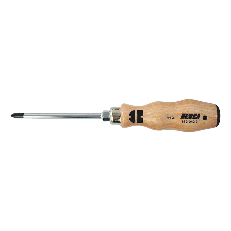 Tournevis cruciforme Phillips avec manche en bois