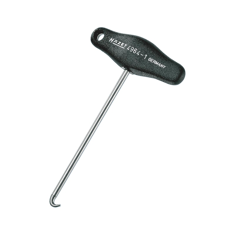 Gancio Per Molle A T - Estrattore In Acciaio Per Moto, Trampolini, Freni | Manico In Gomma | 16x8 Cm - Foto 14