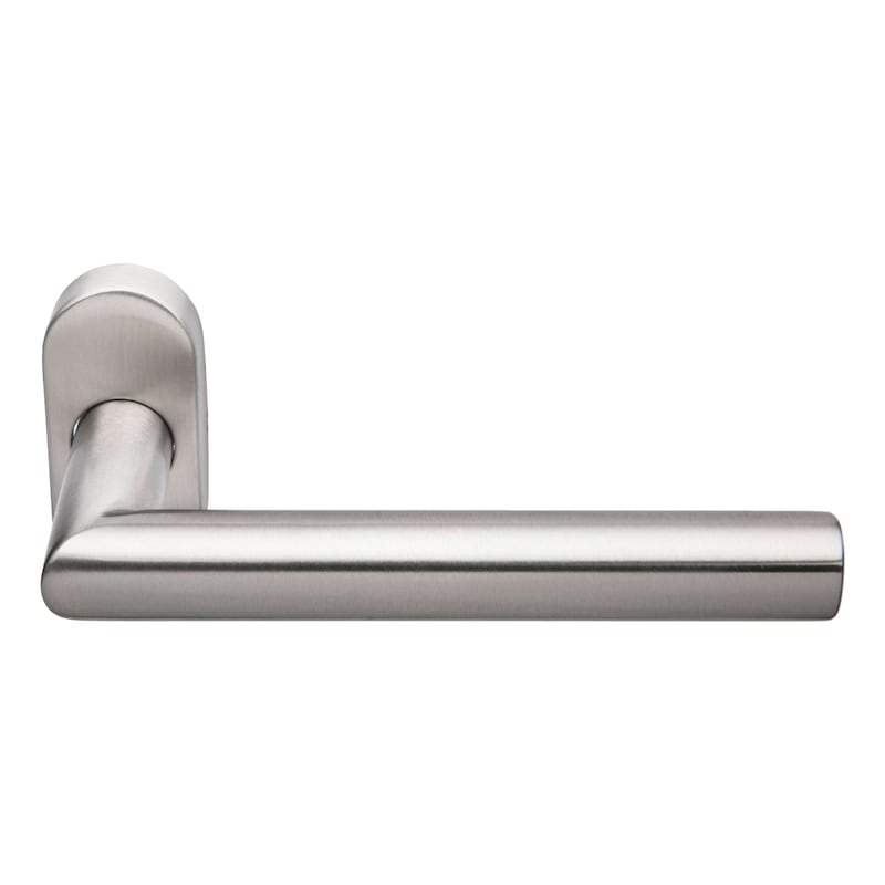 Béquille double inox 1394 sur rosace étroite pour porte