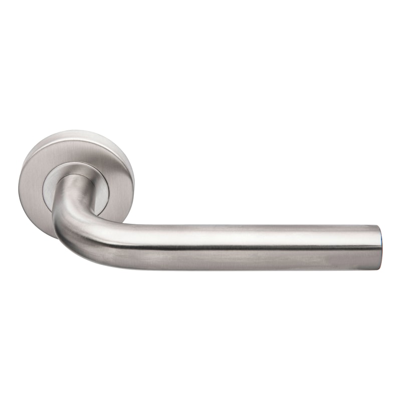 Béquille double JADE inox sur rosace 1194 pour porte