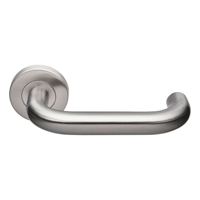 Béquille double JADE inox sur rosace 1294 pour porte