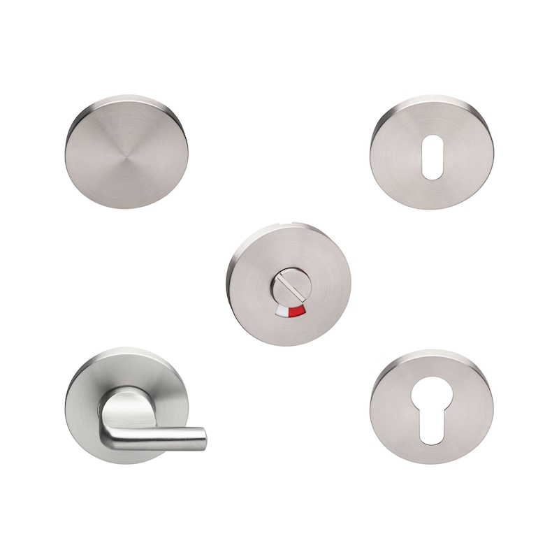 Rosace JADE SLIM inox pour béquille de porte Ø53mm