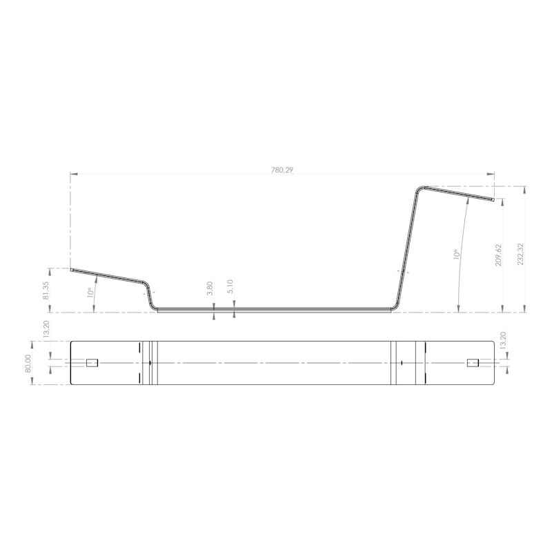 Nivtec Verbinder für Sicherheitsgeländer 150mm Nivtec Verbinder für Sicherheitsgeländer 150mm