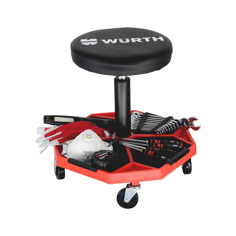 Stool Attach Tray Buy Swivel stool height-adjustable, removable tray online