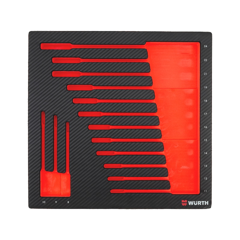 Alvéole vide pour clés à cliquet 6.4.1 - 15 pcs