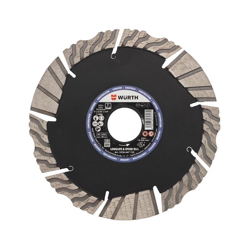 Disque diamant pour chantier LS RS silencieux 23