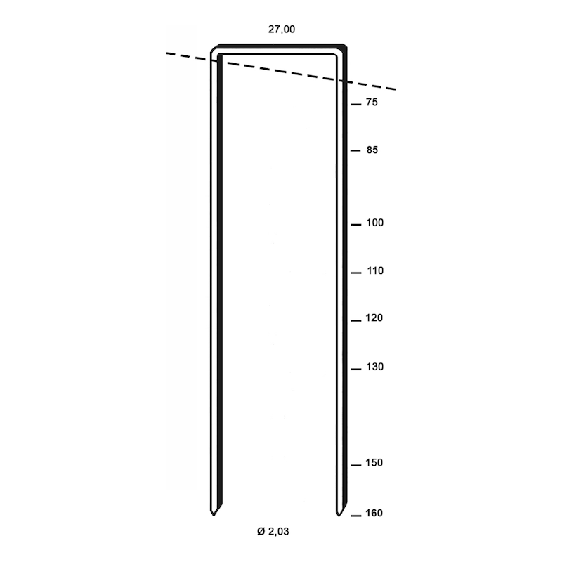 Agrafes inox A2 27mm pour fixation isolants sur bois