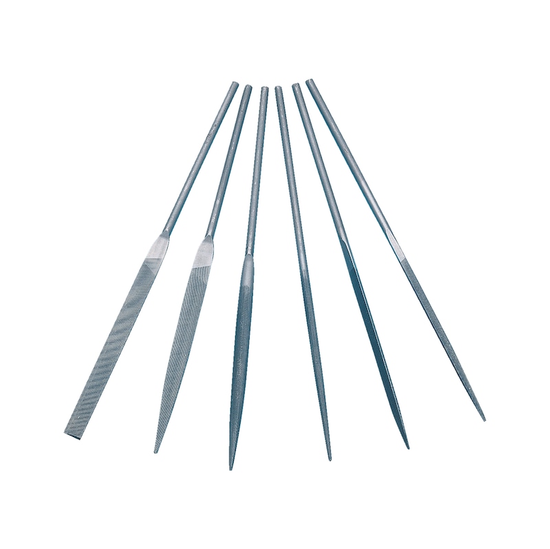 Jeu de limes aiguilles 6 pièces avec coffret plastique