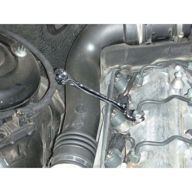 Metric double box-end wrench Hexagon with POWERDRIV<SUP>®</SUP> - DBENDFLARNUTWRNCH-OPN-METR-JOINT-11MM