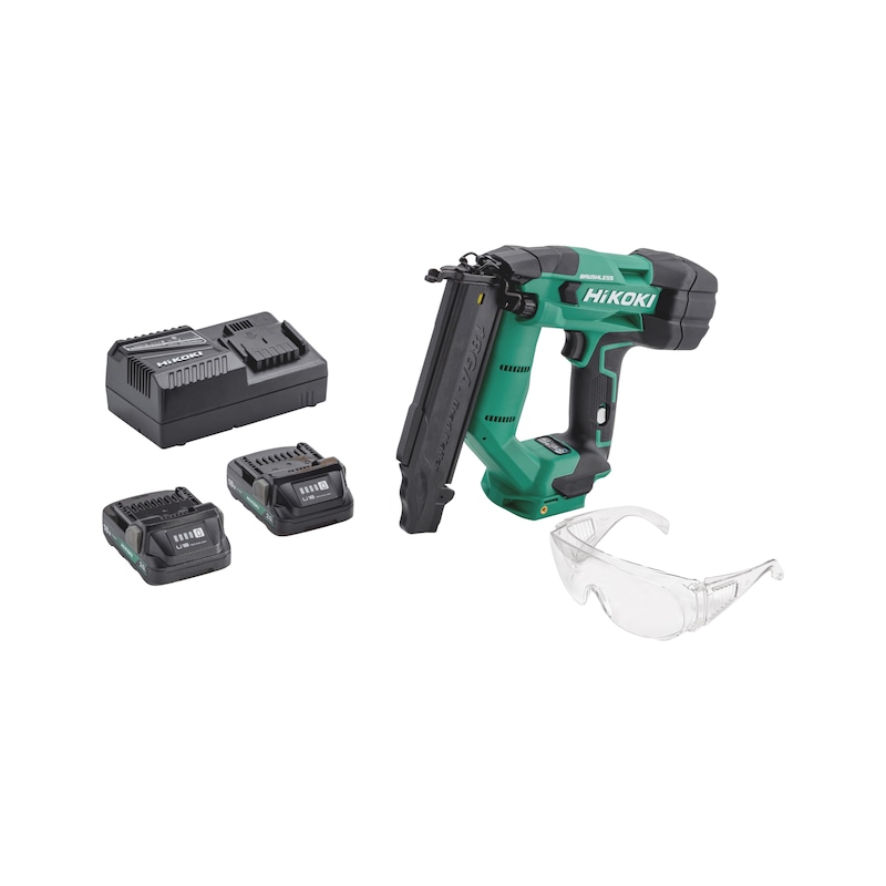 Cloueur de finition à batterie HiKOKI NT1850DAWXZ pour charpente/menuiserie