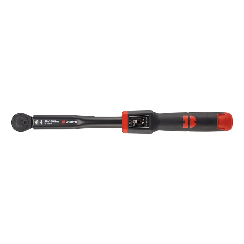 Premium 3/8 inch torque wrench with push-through ratchet