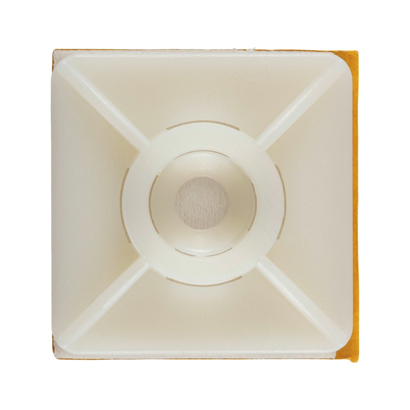 Sourcing Map 66 Pezzi Fermacavi Autoadesivi In Nylon Bianco - Supporti A Twist Lock Per Fissaggio Cavi, 20x20x32mm - 2