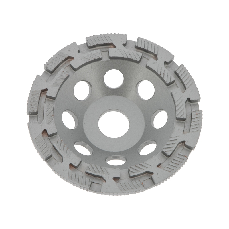 Meule boisseau diamant Double Cup pour béton et granit