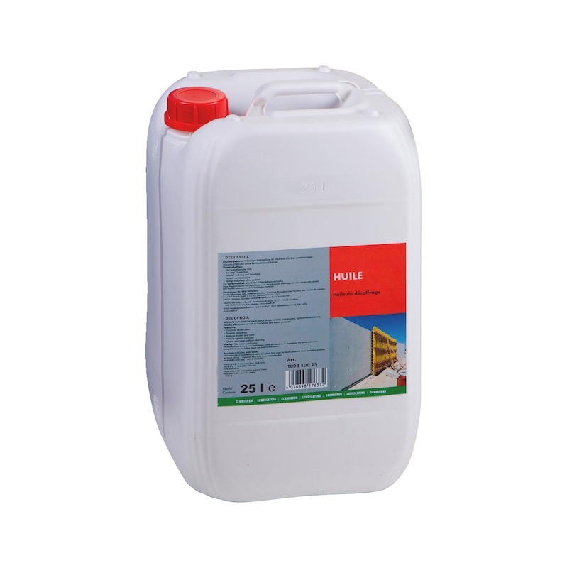 Huile de décoffrage végétale - biodégradable et universelle