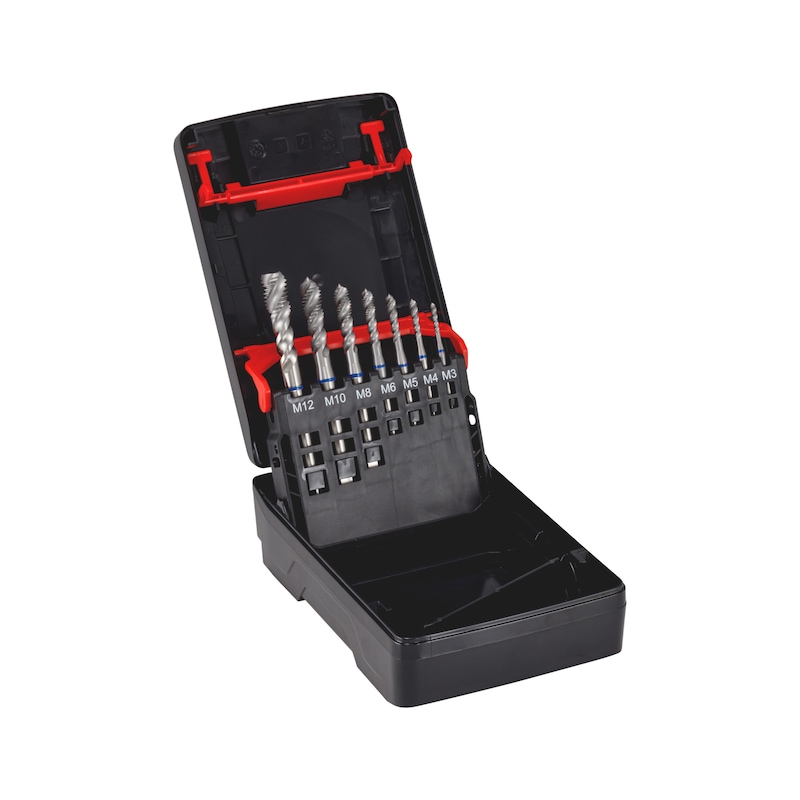 Coffret de tarauds HSCo VaryTap bleu pour trou borgne - 7 pcs