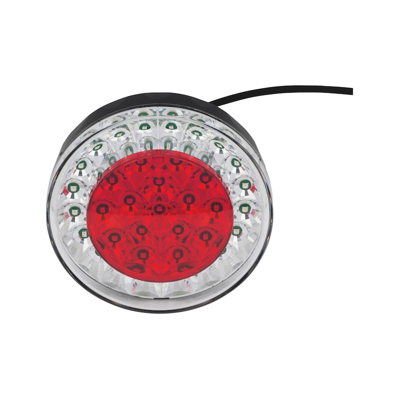 Feu rond LED 3 fonctions pour remorque/semi-remorque