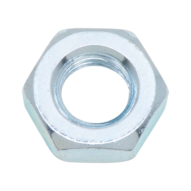 Écrou hexagonal forme basse - ISO 4035/DIN 936 - acier zingué 4 (A2K) - filetage fin