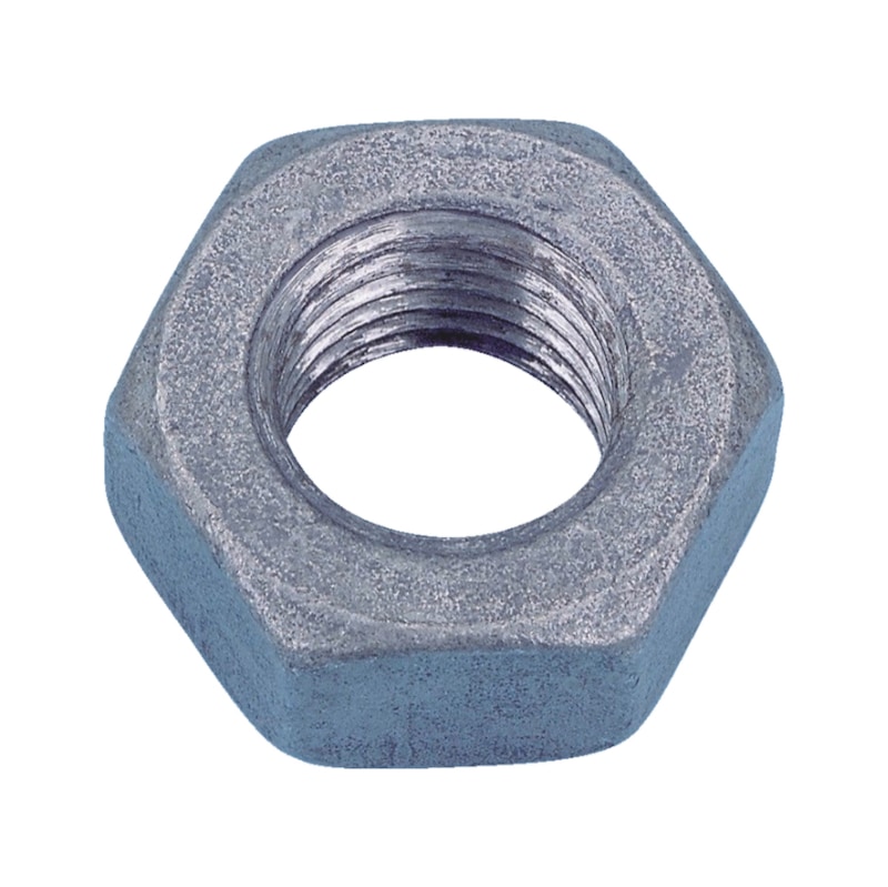
Hexagon nut DIN 934, steel I8I, hot-dip galvanised (hdg)
