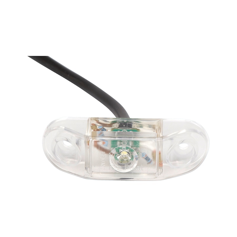 Feu de position LED mini 24V blanc translucide pour camion