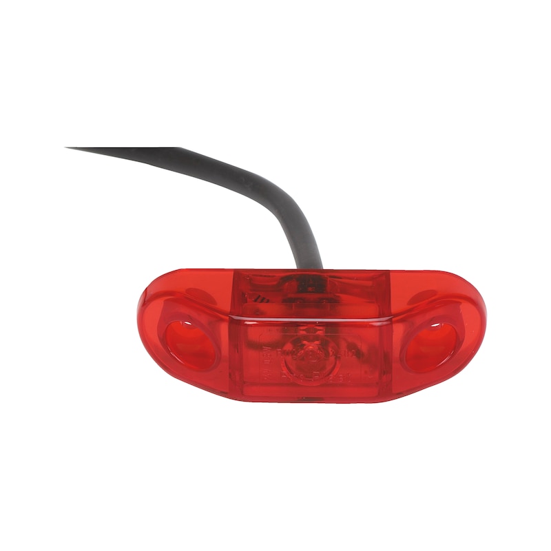 Feu de position à LED translucide rouge 24V pour camion