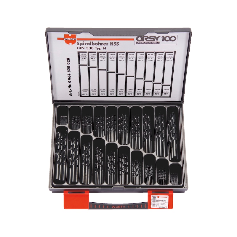 Dindrill Buy HSS twist drill bits DIN 338, RN, 155 pcs online