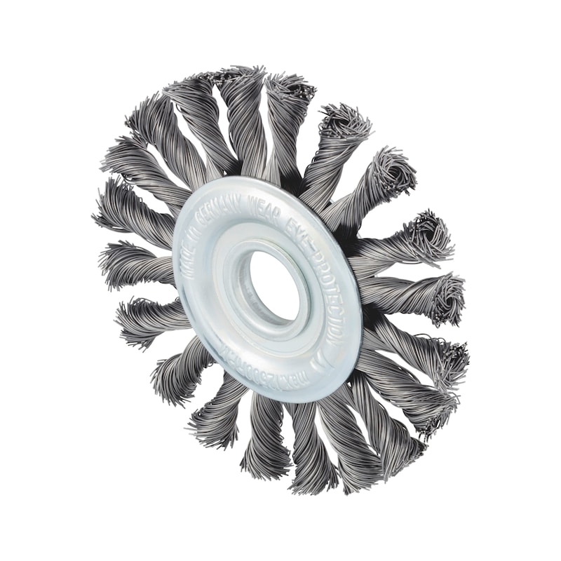 Rundbürste Aus Stahldraht (gezopft) – 125mm Ø, 6mm Breite, Für Extremes Entgraten & Entrosten