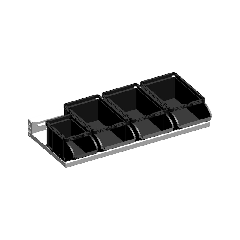 Buy Aluminium storage rack with plastic storage boxes online | WÜRTH