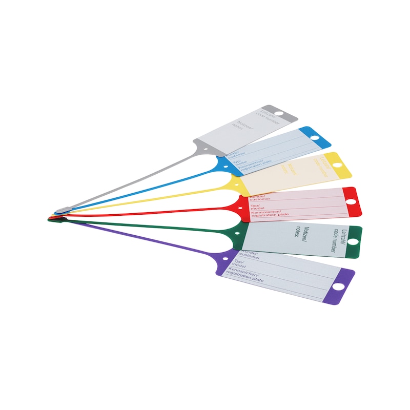 Étiquettes Numérotées Plastique 1 à 100 Avec Anneaux Porte-clés - Diamètre 3 Cm - Pour Identification, Rangement, Inventaire - 9
