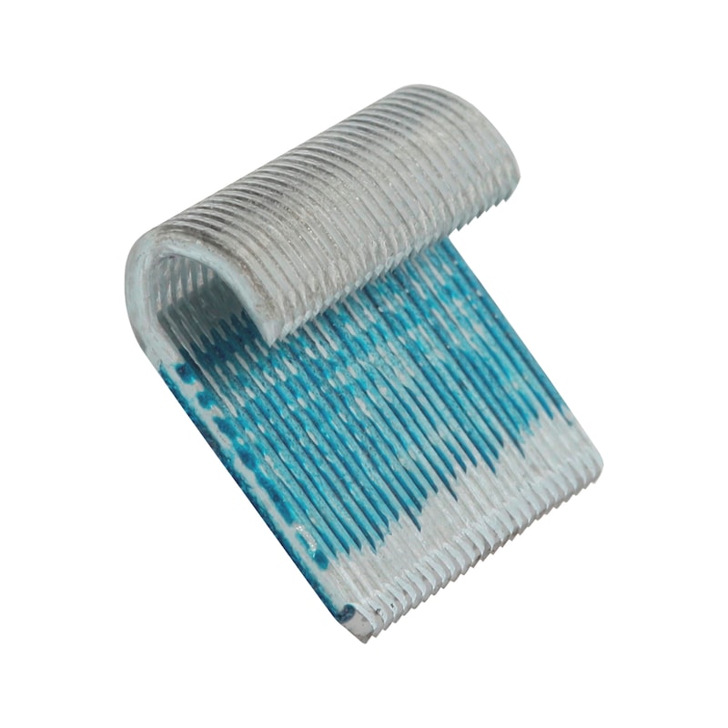 Demi crampillons résinés en bande 0° - acier galvanisé à chaud - pour viticulture/palissage