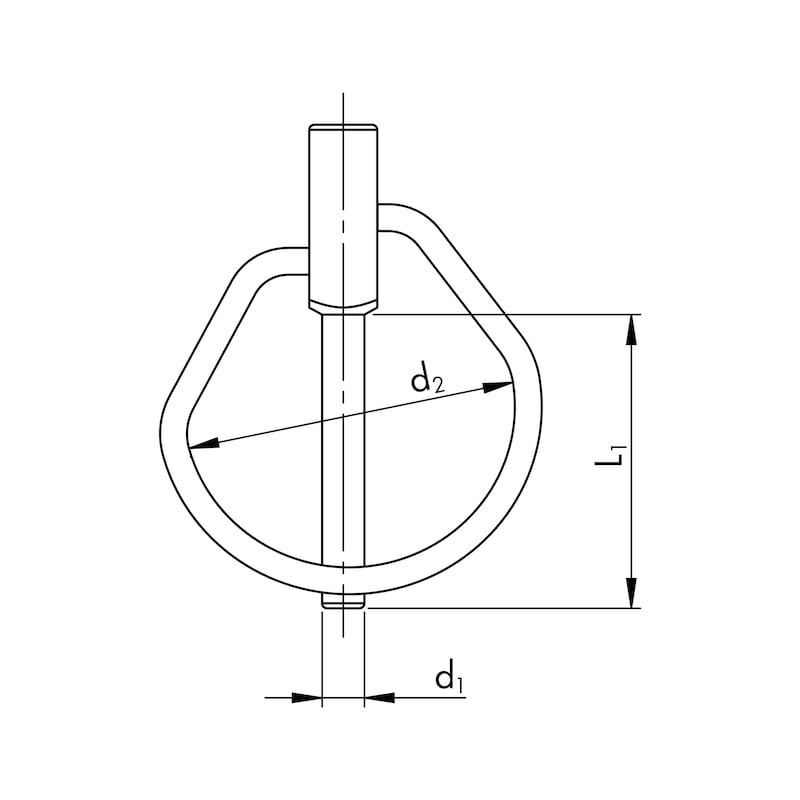 8 Spine A Scatto In Acciaio Zincato 4,5 Mm - DIN 11023, Con Anello Di Bloccaggio, Per Agricoltura E Meccanica - Foto 3