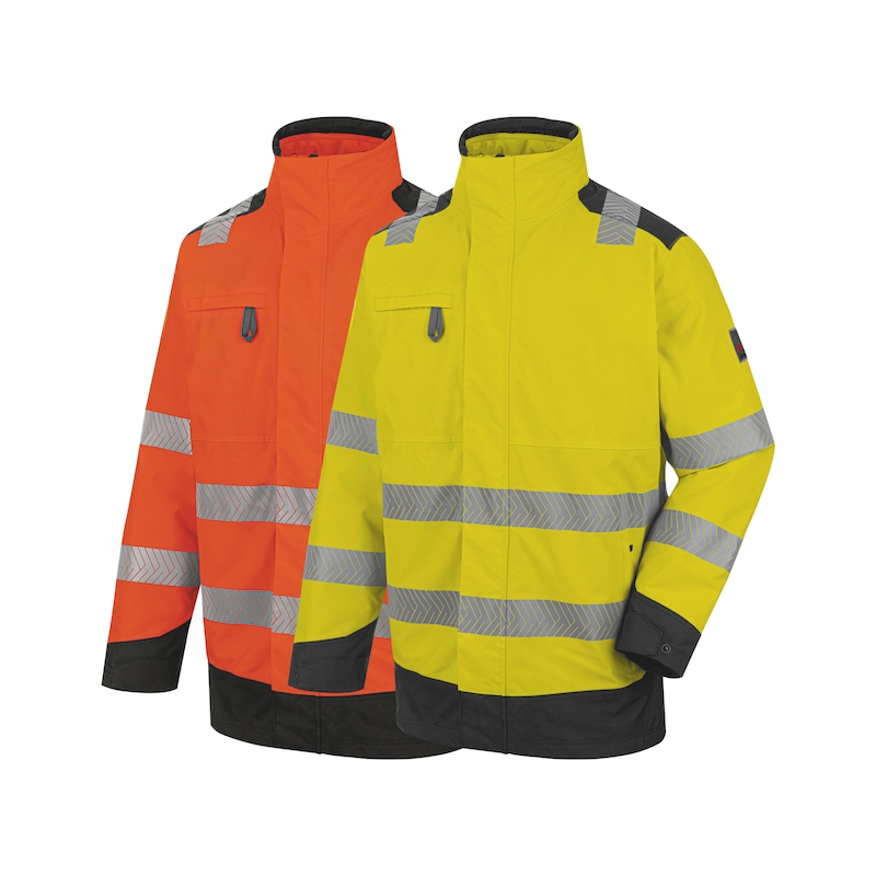 Parka haute visibilité FLUO imperméable - manches amovibles