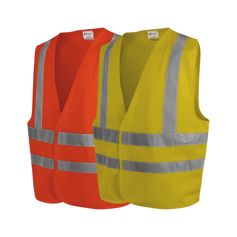 Gilet haute visibilité classe 2 - fluo orange ou jaune