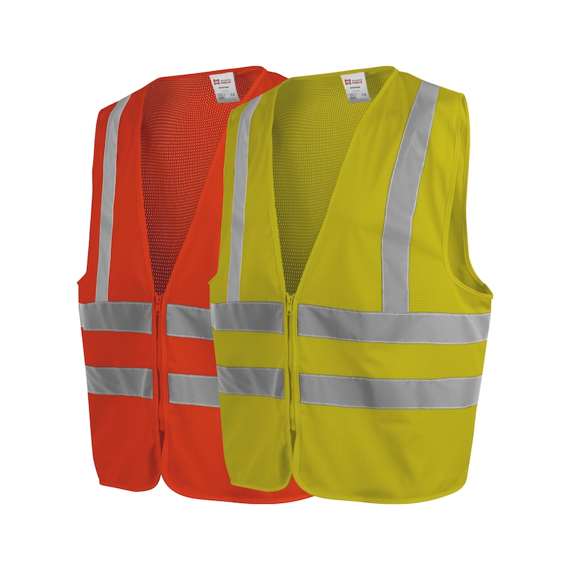 Gilet haute visibilité classe 2 - jaune ou orange fluo - S à XXL