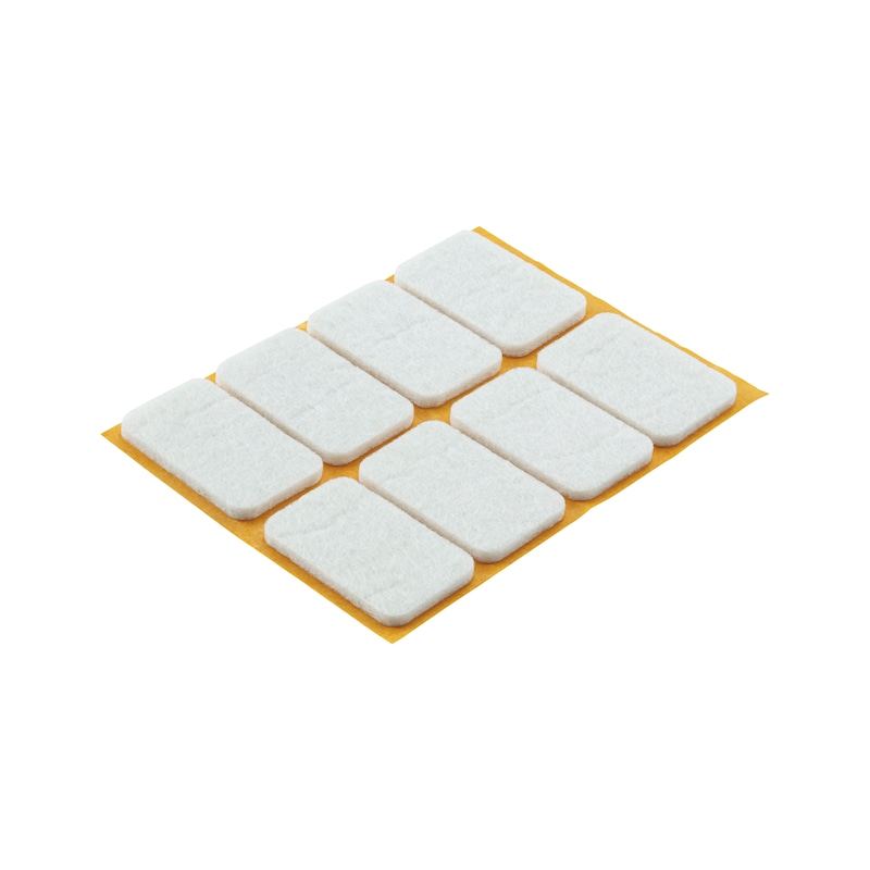 Patin de meuble coudé à coller pour carrelage et parquet