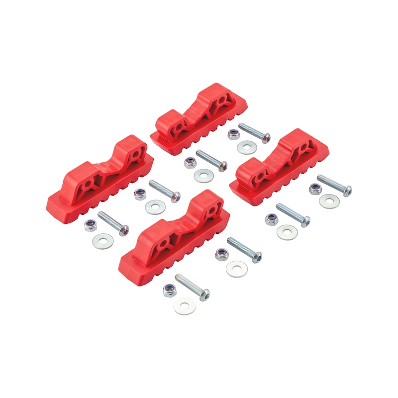 Lot De 4 Pieds De Rechange Pour Table De Travail WM225, WM425, MM003 - Pièce Tréteau Noir Numéro 242394-00