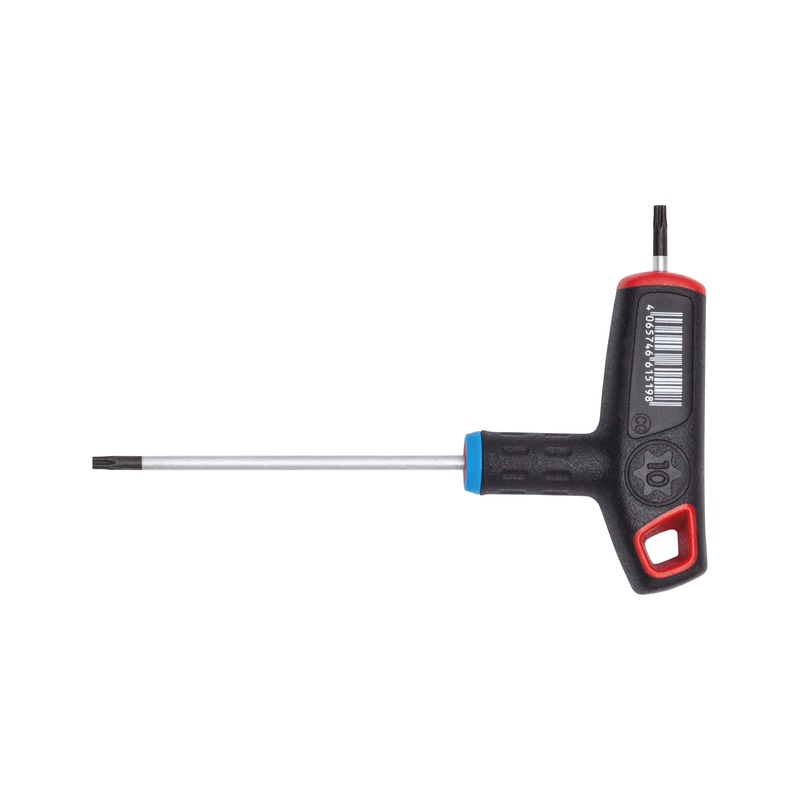 2-komponentse T-käepidemega TX võti külgotsikuga - TX VÕTI T-KÄEPIDE TX10X124MM