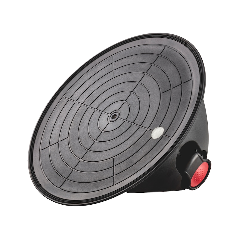 Vacuum lifter with vacuum pump and vacuum indicator in practical storage case - VACLFT-WNDWREP-PUMP-D210MM