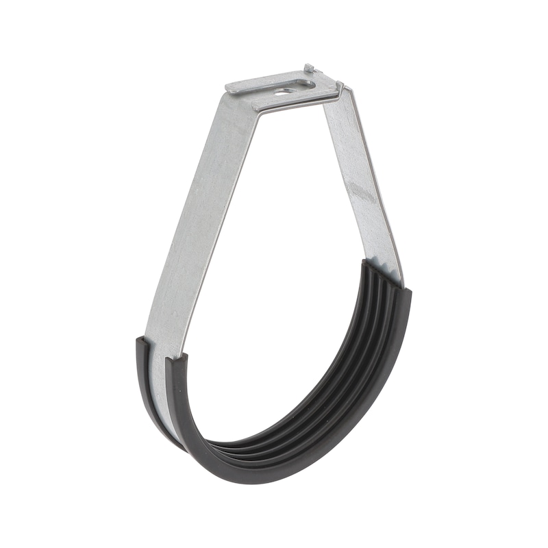 Collier poire acier galva isophonique pour canalisations sous-sol