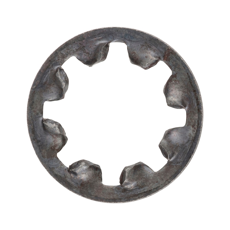 Rondelle à denture espacée intérieure - DIN 6797 - acier brut - forme J