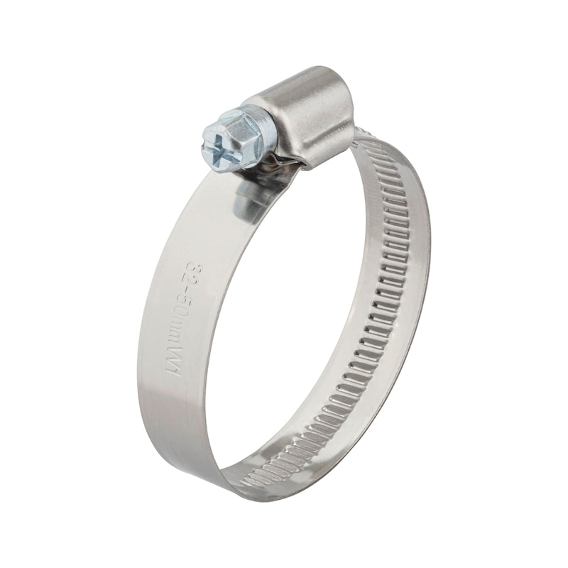 Collier de serrage DIN 3017-1 forme A W1 pour systèmes de conduites