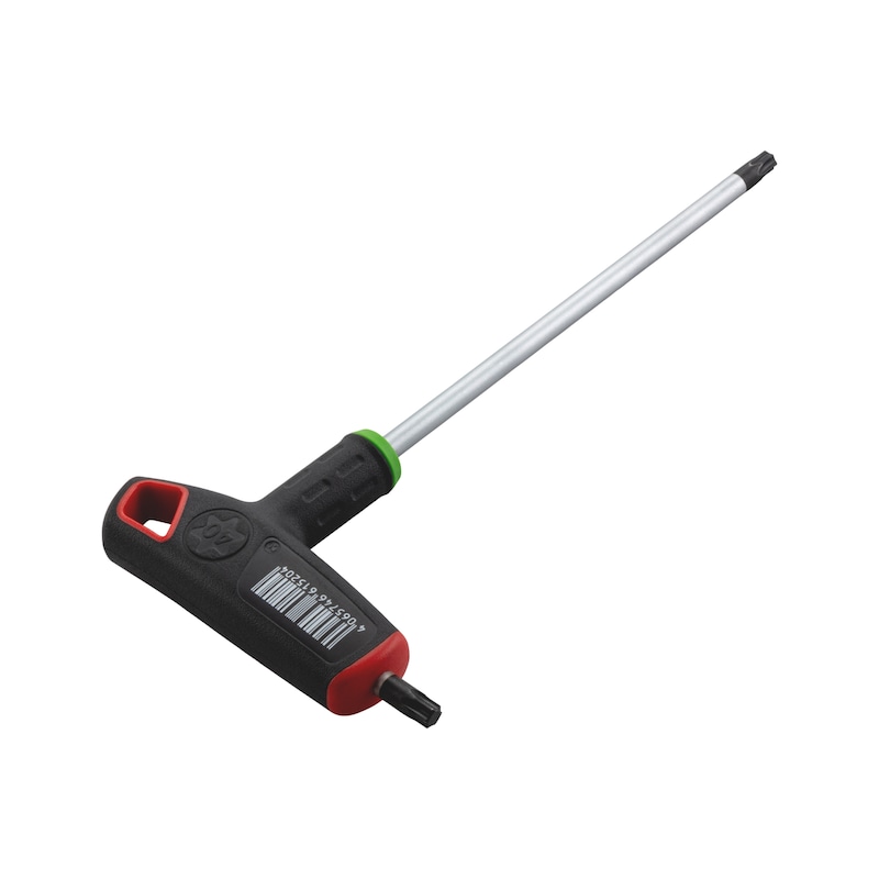 2-komponentse T-käepidemega TX võti külgotsikuga - TX VÕTI T-KÄEPIDE TX40X235MM