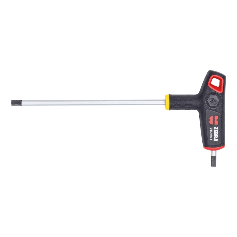 
T-handle 2-component hex key with side drive

