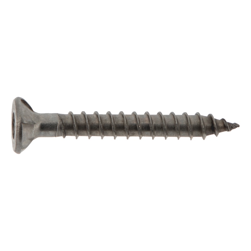 Vis à bois ASSY 4 CSMR bois dur - inox A2 - filetage total - tête fraisée autofraisante - empreinte RW